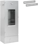 vidaXL R&auml;ucher Ofen 3 stk. 44,5 x 29 x 110 cm Verzinkter Stahl Silber