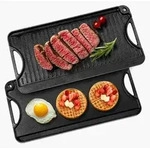 VEVOR Wender Grill/Griddle, 9,7"x16,7" Vorgew&uuml;rzter Gusseisen-Griddle, Rechteckige