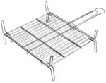 Edm Doppelgrill 50x50 Cm Silber Silber One Size - Silber