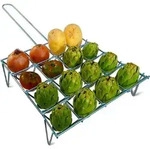 Edm Gem&uuml;segrill Zum Grillen 16 Schlitze Silber Silber One Size - Silber