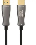 ProfiPatch HDMI Kabel 4K Glasfaserkabel 60Hz UHD 10m High Speed mit Ethernet grau