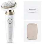 Braun Silk-&eacute;pil 9 -060 3D, Gold, Wei&szlig;, 40 Pinzette, Batterie, Integrierte Batterie,