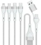 4smarts 541024, 1,2 m, USB A/USB C, USB C/Micro USB-A/Lightning, Wei&szlig; - Wei&szlig;