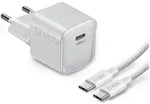 SBS Lade-Kit mit 40W-Wandladeger&auml;t und 1,5 m geflochtenem...