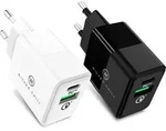 Wicked Chili 2x 20W Dual USB-Netzteil mit USB-A und USB-C Anschluss, Fast Charge