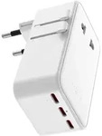 Netzladeger&auml;t mit GaN, USB-C und USB-A, 45W, Fixed Voyager Slim, EU / UK / USA...