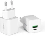 Epico UltraBoost GaN 20W s&iacute;ťov&yacute; adapt&eacute;r EA20 - b&iacute;l&aacute; - Wei&szlig;
