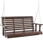 VEVOR Hollywoodschaukel Zedernholz, 1370x710x600mm, Terrassenschaukel f&uuml;r Hof...