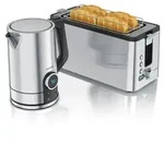 Arendo Fr&uuml;hst&uuml;cks-Set Edelstahl, Wasserkocher Toaster Set, Wasserkocher mit