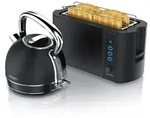 Arendo Fr&uuml;hst&uuml;cks-Set, Wasserkocher 1,7 l 2200 W, LED-Temperaturanzeige und