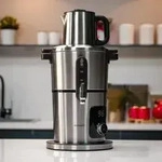 KOCHMASTER Aura Elektrische Samowar aus Edelstahl - Silber