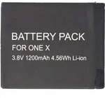 Akku passend f&uuml;r Insta360 One X, Li-Ion, 3,8V, 1150mAh, 4,4Wh - Schwarz