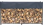 Kaminholzregal Au&szlig;en 200 x 25 x 115 cm Anthrazit, Garten Metall...