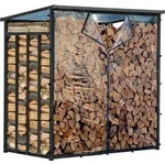 Wetterschutz Wand 178 x 177 cm Hinten, Einzeln f&uuml;r Kaminholzregal 185 x 185...