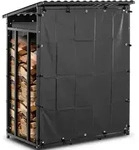 Expondo hillvert Kaminholzregal - mit Plane und Dach - 600 kg - 137 x 90 x 171...
