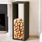 DanDiBo Kaminholzregal Innen Metall Schwarz 96600 Brennholzregal...