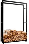 CLP Kaminholzst&auml;nder Keri V2 schwarz 25x100x150 cm - Schwarz