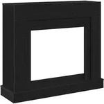 vidaXL Kaminumrandung Schwarz Eichen-Optik 100x30x87,5cm Holzwerkstoff - Schwarz