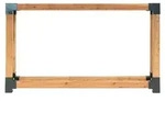 Westmann L&auml;rchenholz Kaminholzregal Michel 9 Au&szlig;enbereich Natur 138x40x180 cm...