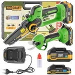 Procraft PA168SET Akku Gartenger&auml;te Set 20 V PKA35Li Akku Mini Kettens&auml;ge +...