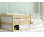 Interbeds Kinderbett Montessori Einzelbett 160x80cm Bodenbett Kiefernholz...