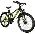 Bergsteiger Broome 26 Zoll Kinderfahrrad, Shimano 21 Gang-Schaltung, StVZO,