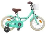 vidaXL Kinderfahrrad 14 Zoll f&uuml;r 3-5 Jahre alt Meergr&uuml;n - Gr&uuml;n