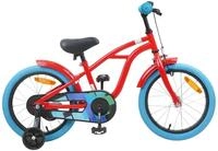 vidaXL Kinderfahrrad 16 Zoll f&uuml;r 4-6 Jahre alt Rot - Rot