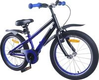 vidaXL Kinderfahrrad 18 Zoll f&uuml;r 5-7 Jahre alt Blau Schwarz - Blau