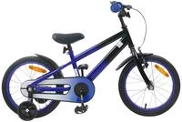 vidaXL Kinderfahrrad 16 Zoll f&uuml;r 4-6 Jahre alt Blau Schwarz - Blau
