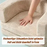 Relaxdays Kinder-Spielsofa, modular, 10-tlg., weiche Bausteine, Kindercouch, Cord,