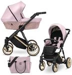 Kinderwagen Kunert Ivento Premium 2in1 - goldene Rahmenfarbe - Farbe: Eco Pink