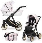 Kinderwagen Kunert Ivento Premium 2in1 - goldene Rahmenfarbe - Farbe: Zarte...