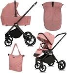 BabyLux GAVIA 2-in-1 Kinderwagen, Gondel, Leichtgewicht, Faltbares Set - Rosa