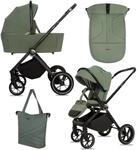 BabyLux GAVIA 2-in-1 Kinderwagen, Gondel, Leichtgewicht, Faltbares Set - Gr&uuml;n