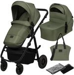 Lionelo Kinderwagen Amber Plus 2in1 Kombikinderwagen, Set mit sportlichen Sitz,