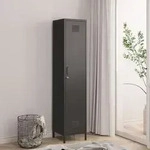 Kleiderschrank &rsquo;Sein&auml;joki&rsquo; 180x38x38 cm Stahl Schwarz - Schwarz