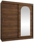 MIRJAN24 Kleiderschrank Selfie 180, Schwebet&uuml;renschrank mit zwei...