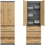 Home Collective Kleiderschrank, Garderobenschrank, Mehrzweckschrank 2-t&uuml;rig...