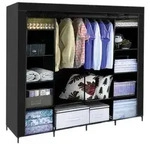 Klappbarer Stoffkleiderschrank 170x170cm Ruhhy 23740 - Schwarz