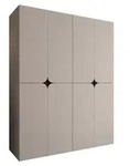 MIRJAN24 Kleiderschrank Espresso 180, Kleiderschrank, Garderobe (Farbe:...