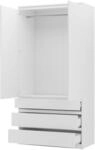 MIRJAN24 Kleiderschrank Malwa 2D3SZ, Kleiderschrank, Stilvoll Garderobenschrank