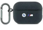 H&uuml;lle f&uuml;r AirPods Pro 3, BMW M Quilted Polyamid Metal Logo, Blau Karbon - Blau