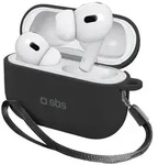 SBS Silikon-Etui f&uuml;r Apple AirPods Pro 2 - Schwarz