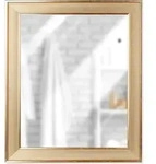 Vilde | Wandspiegel - 49,5x59,5 cm - Universal - Glas - Spiegel Rechteckig Gold -