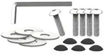 Nobby 63178, Schraubensatz, Oval, Ovaler Kopf, Silber, 600 mm, 1 cm - Silber