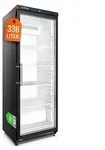 GastroHero Lagerk&uuml;hlschrank ECO 400 Glast&uuml;r Schwarz 336 Liter LED Beleuchtung
