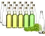 BigDean 18x Glasflaschen 500ml mit Schraubverschluss in Gold - Flasche zum...