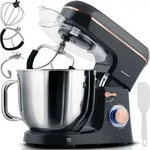 Berdsen BD-756 K&uuml;chenmaschine 6 l, 1400 W, 3-in-1, schwarz-gold