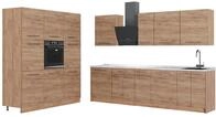 K&uuml;chenzeile Vicco Fame-Line Goldkraft Eiche/Goldkraft Eiche 460 cm, AP Marmor,...